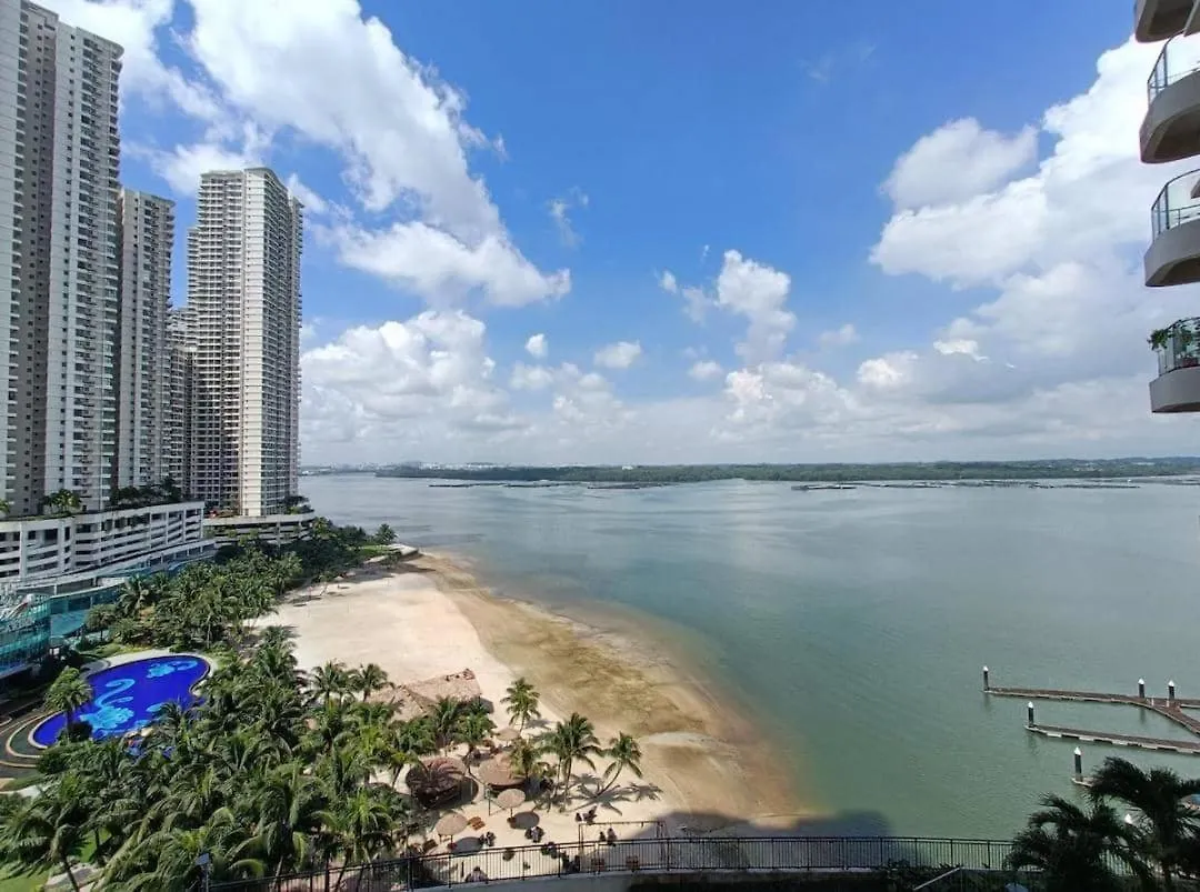 雅居清新两房一厕3-6人入住花园景 金海湾danga Bay Lägenhet Johor Bahru Malaysia