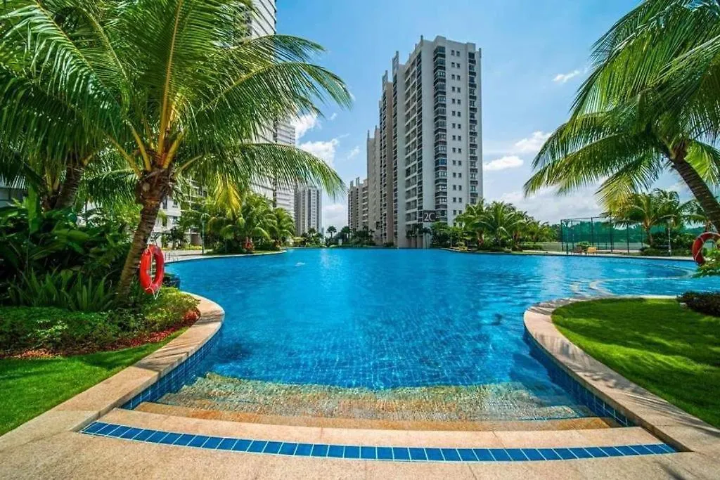 雅居清新两房一厕3-6人入住花园景 金海湾danga Bay Lägenhet Johor Bahru