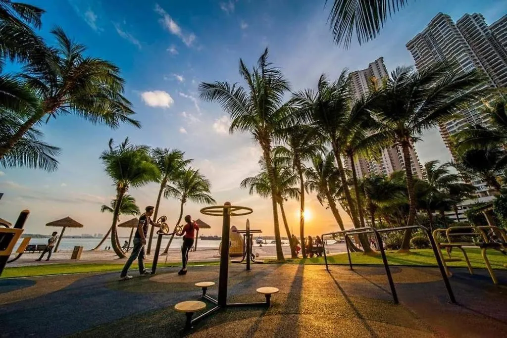 雅居清新两房一厕3-6人入住花园景 金海湾danga Bay Lägenhet Johor Bahru Malaysia