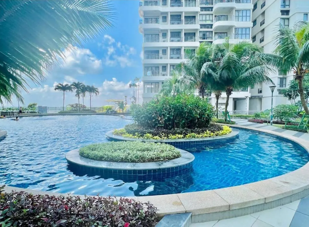 雅居清新两房一厕3-6人入住花园景 金海湾danga Bay Lägenhet Johor Bahru