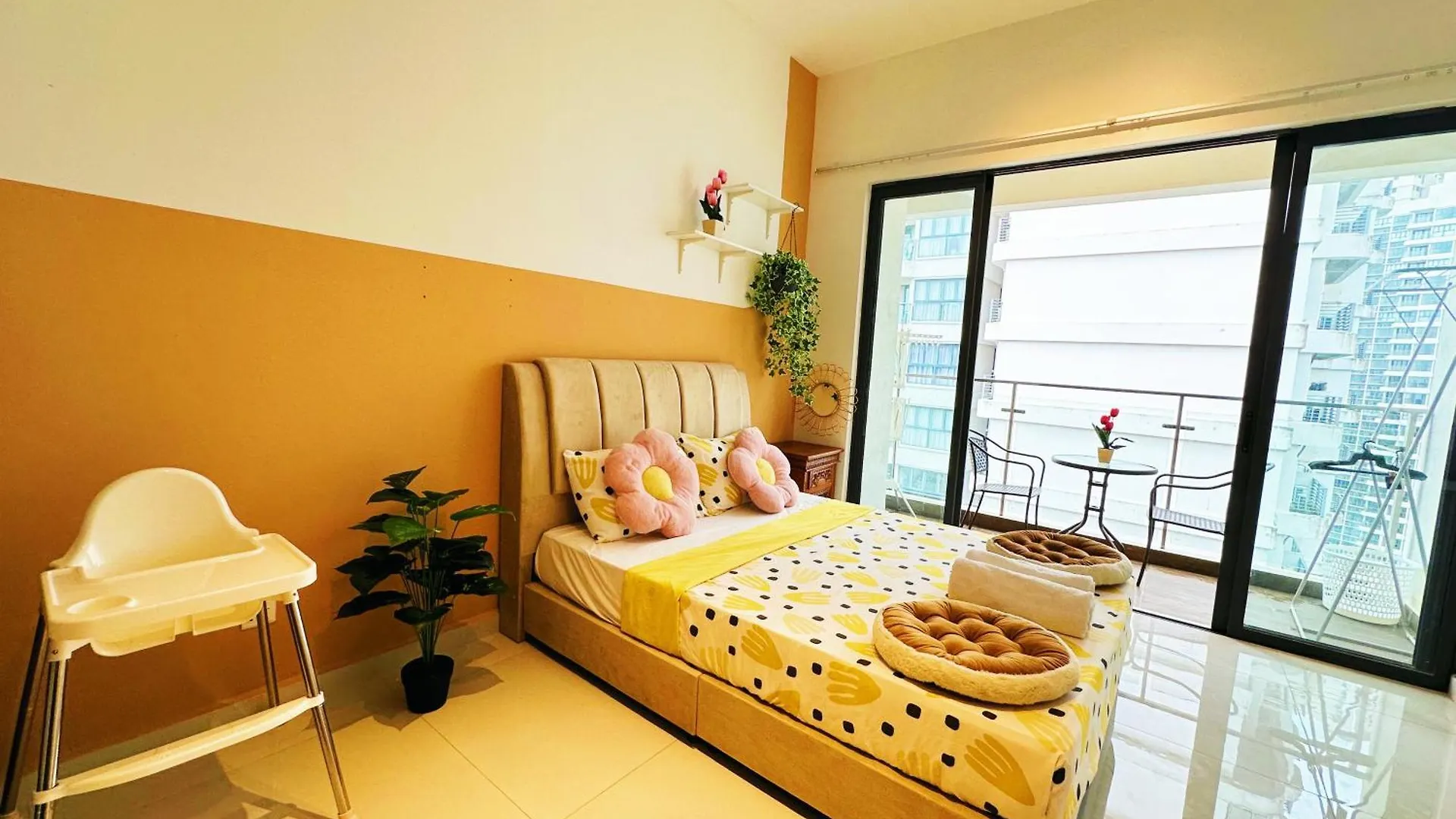 雅居清新两房一厕3-6人入住花园景 金海湾danga Bay Lägenhet Johor Bahru