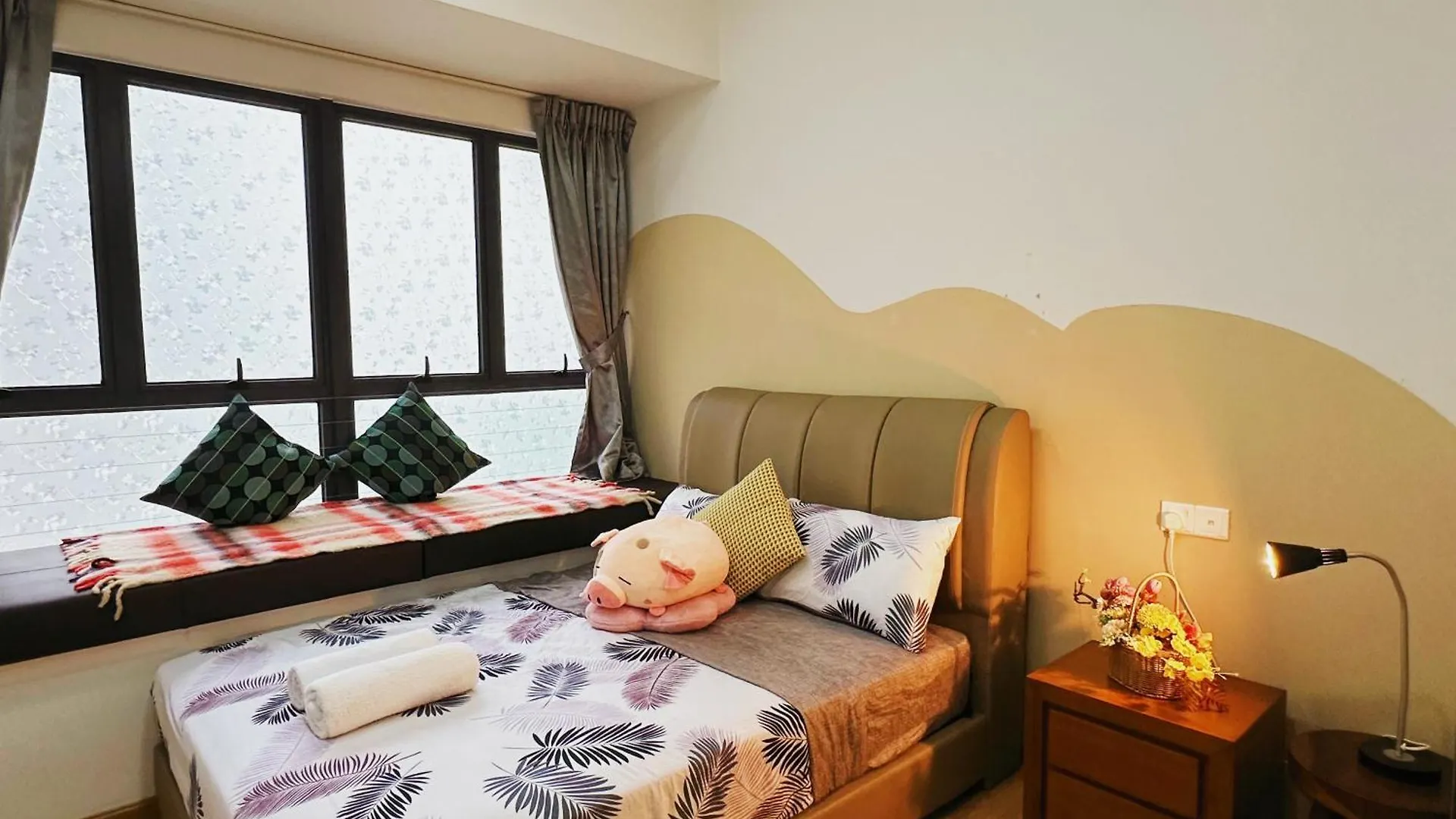 雅居清新两房一厕3-6人入住花园景 金海湾danga Bay Lägenhet Johor Bahru