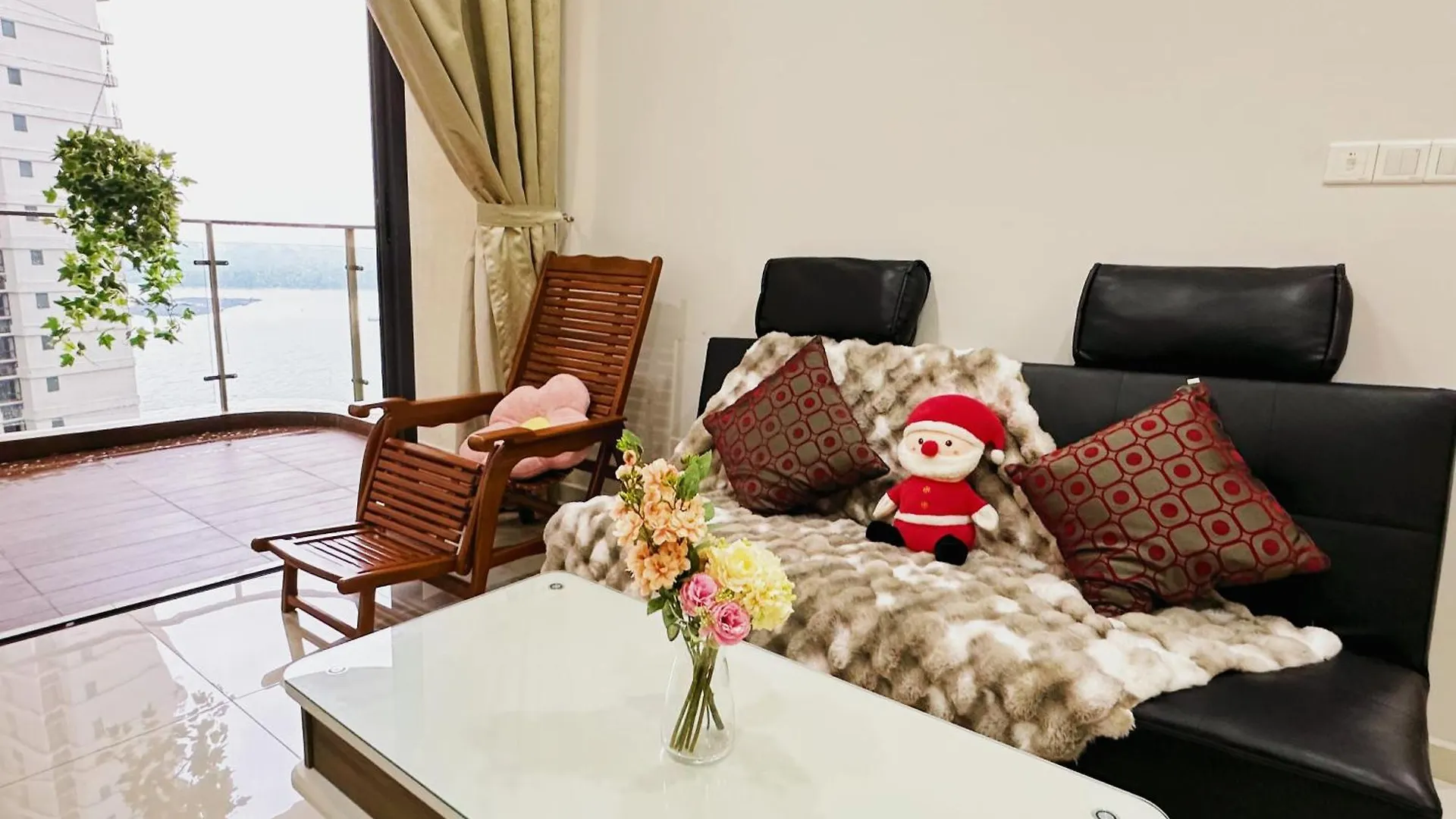雅居清新两房一厕3-6人入住花园景 金海湾danga Bay Lägenhet Johor Bahru
